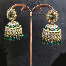 Emerald Royal Jhumka Earrings