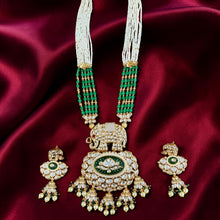 Gajraj Emerald Heritage Necklace Set