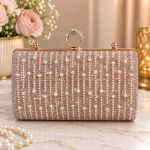 Royal Pearl Cascade Clutch