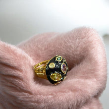 Navratna Meenakari Dome Ring