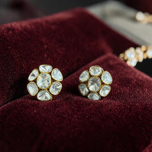 Noor Blossom Polki Studs