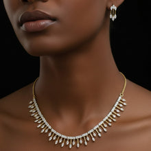 Celestia Marquise American Diamond Necklace Set