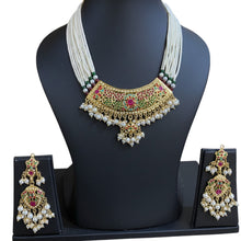 Navratna Jadau Pearl Choker Set