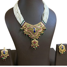Mayuri Navratna Pearl Choker Set