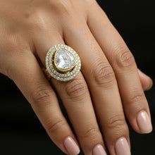 Celestia Polki Halo Ring