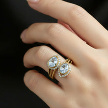 Twin Aura Polki Open Ring