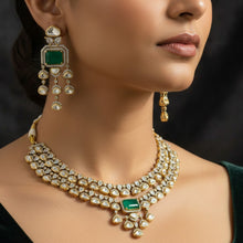 Emerald Noor Polki Choker Set