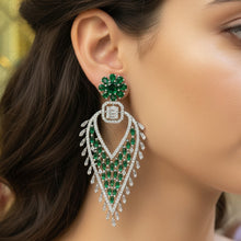 Emerald Cascade Luxe Earrings