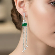 Ruby Symphony Tassel Earrings