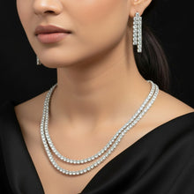 Celestia Double Riviera American Diamond Set