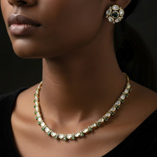 Emerald Noor Polki Necklace Set