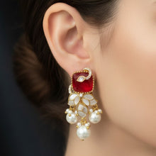 Ruby Petal Pearl Drops