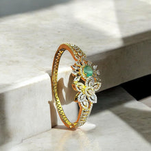 Floral Emerald American Diamond Bracelets