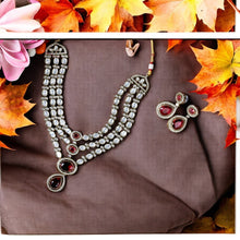 Regal Ruby Kundan Set