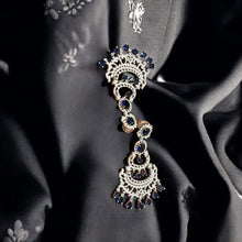 Royal Blue Chandelier Earrings