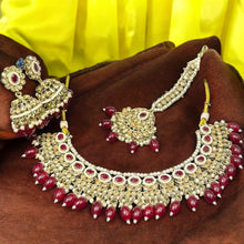 Royal Ruby & Kundan Combo Set