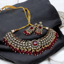 Ruby Elegance Antique Choker Set