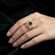 Emerald Blossom Royale Ring