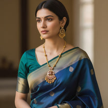 Traditional Kundan Temple Jewelry Set