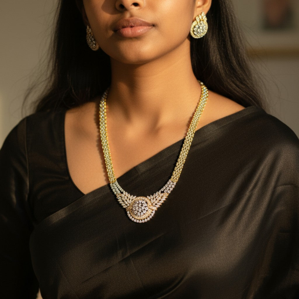 Regal Radiance American Diamond Necklace Set