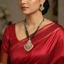 Emerald Royale Pendant Set