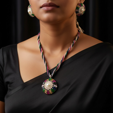 Prism Bloom Beaded Pendant Set