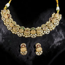 Rajsi Champagne Kundan Choker Set