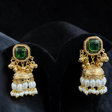 Ruby Pearl Royale Jhumkas