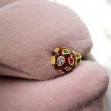 Navratna Meenakari Dome Ring