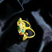 Navratna Mayura Adjustable Ring