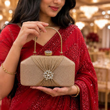 Champagne Bloom Evening Clutch