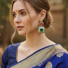 Majestic Emerald Navratna Drops