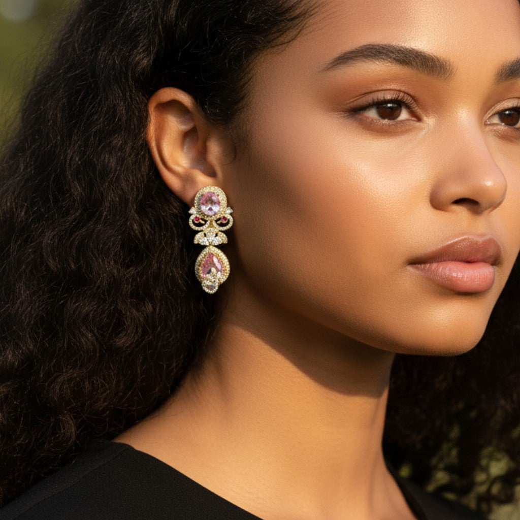 Rosé Royale Drop Earrings