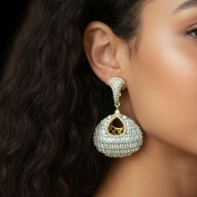 Imperial Dome Crystal Jhumka Earrings