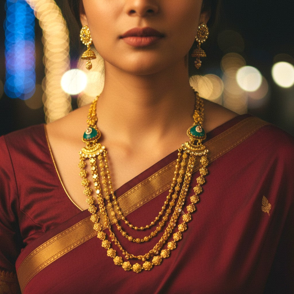 Antique Multilayer Temple Set