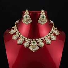 Emerald Chakra Kundan Bridal Necklace Set
