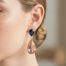 Pink Aura Teardrop Earrings