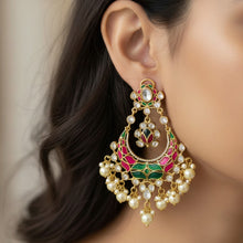 Rang Mahal Kundan Chandbali Earrings