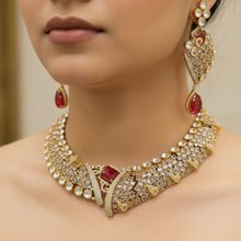 Ruby Noor V-Set Necklace