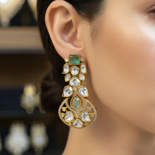 Noor-e-Firoza Polki Drop Earrings