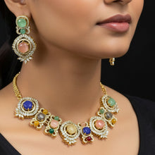 Navrang Aura Gemstone Necklace Set