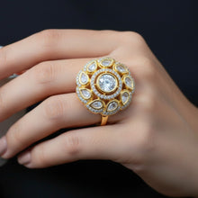 Noor Kundan Halo Ring