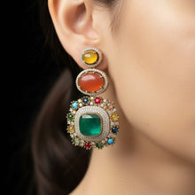 Majestic Emerald Navratna Drops