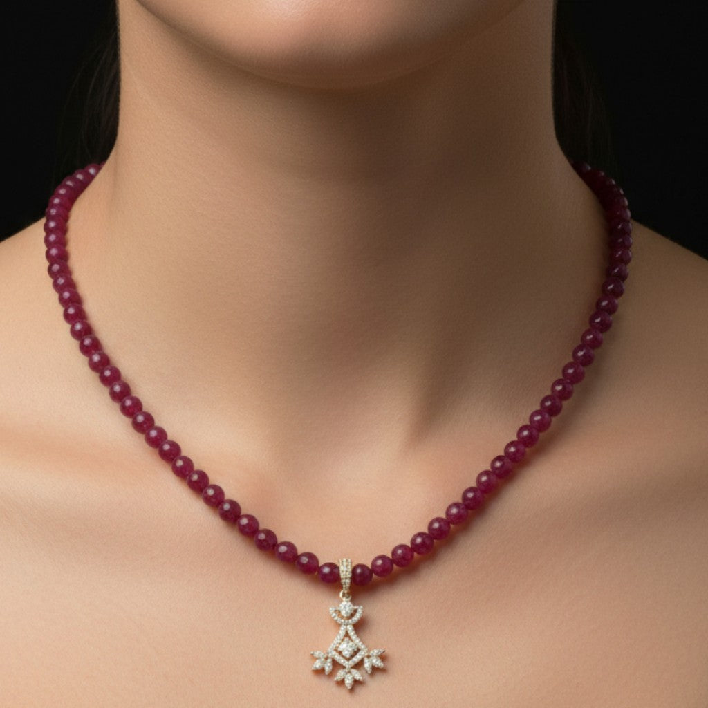 Elegant Marquise Cluster Pendant Set