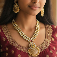 Regal Polki and Taara Kundan Necklace Set