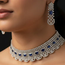 Royal Sapphire Net Choker Set