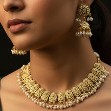 Antique Golden Temple Necklace Set