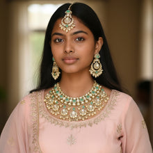 Kundan & Emerald Bridal Jewelry Set