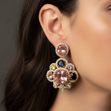 Royal Blush Crystal Earrings
