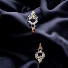 Timeless American Diamond-Encrusted Circle Earrings